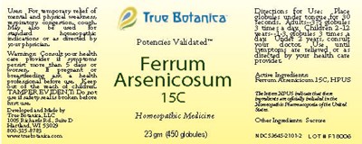 Ferrum Arsenicosum 15c (Ferrum Arsenicosum 15c 25 Gm V2 2023 Ndc Updated)